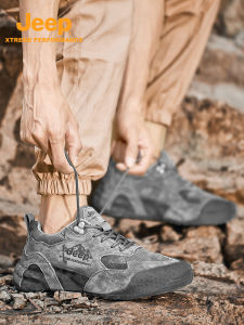 Jeep | Jeep Mens Outdoor Hiking Shoes Lightweight Breathable Anti-slip Wear-resistant Mountain Climbing Sports Casual Shoes