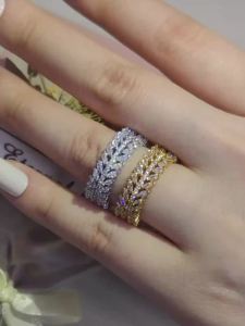 Luxury Fashion Marquise Zircon Cut Eternity Band Ring for Wedding Engagement Love Girls Ladys and Women Sepcial Unique R7035b