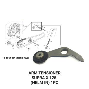 Arm Tensioner Supra X 125 Helm In - Tahanan Baut Roll Kamrat Plat Tekanan Tahanan Gagang Arm Comp Cam Chain Tensioner Honda Supra X 125 Helm In KYZ