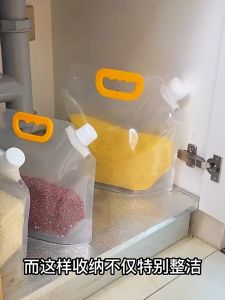 ถุงลิตร ถุงแกลลอน 2.5/5/10 ลิตร ปากกว้างพับเก็บได้ ถุงเก็บธัญพืช เกรดอาหาร ใส่ของเหลวได้ ก้นตั้งโปร่งใส ใหญ่มากๆ