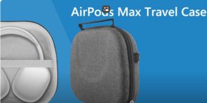 Geekria Shield Headphones Case Compatible with AirPods Max Headphones Case Replacement Hard Shell Travel Carrying Bag with Room for Smart Case and Accessories Storage