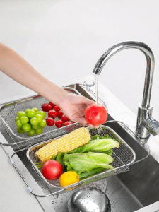 Extendable Kitchen Sink Drain Rack