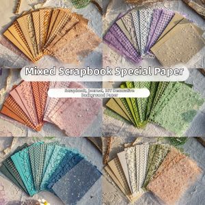 MO.CARD | Specialty Scrapbooking Paper Perforated Embossing Retro Artistic Repurpose