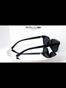 Falubi Fashion Sunglasses Black Horn Frame Kacamata Hitam Stylish