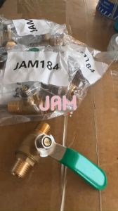 External thread to external thread 1/4 brass ball globe valve water valve switch/J184