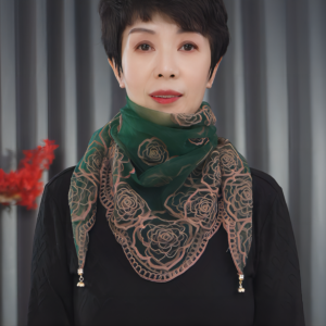 Khăn Tròn Trùm Đầu Đa Năng Phong Cách Dân Tộc Thêu Nút Từ Bảo Vệ Cổ Thời Trang Trang Trí Khăn Choàng Cho Phụ Nữ Mùa Xuân Thu Đông