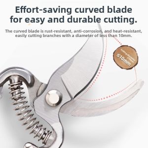 MONLEYTA | Effort-Saving High Carbon Steel Pruner Scissors For Branch Trimming Garden Horticulture Fruit Tree Pruning German Quality
