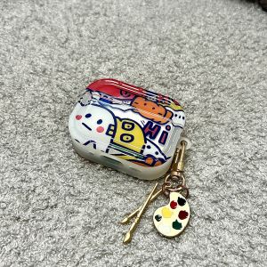 Line Pattern Airpods pro 3 Case Airpods 4 Protective Cover Apple Earphone Shell Compatible with Third And Fourth Generation Airpods Bluetooth Protection