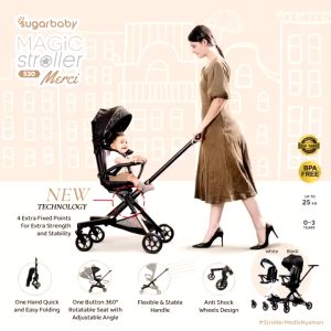 Sugar Baby Magic Stroller 530 Merci Kereta Dorong Bayi Stroller Modis Modern 2 Arah 0-4 Tahun