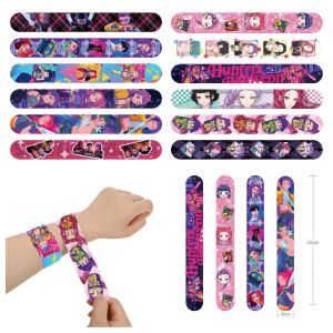 Bandai | Hot Colorful Anime Girl Slap Bracelets Fun Snap Wristband Toys for Kids Birthday Party Classroom Rewards Holiday Gifts