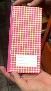 💙 สมุดบัญชีจีน ลายสก็อต ปกแข็ง เบอร์20/100 คละสี *เลือกสีแจ้งแชท* (ราคา/เล่ม) | KKNT