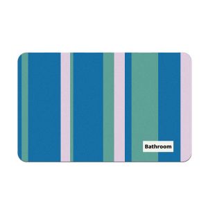 VIKAMA Modern Minimalist Style Bathroom Floor Mat Anti Slip Water Absorbing Quick Drying Shower Mat Bathroom Home Decor