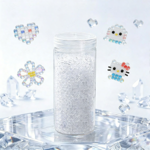 YUGUANG | High Transparency Ice-like Non-pore Glass Beads Supplement DIY Kids