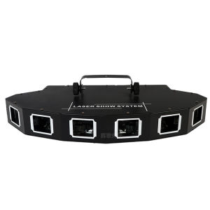 Laser Light สี่หัว RGB Laser Light Control by Sound KTV Flashing Light Colorful Line Light Bar Room Dancing Stage Light