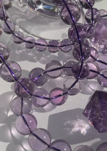 Bolivian Amethyst Natural Purple Crystal Amethyst bracelet for girl purple Quartz jewelry gift Amethyst