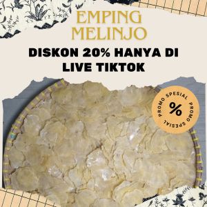 emping melinjo mentah full kering super tipis 500gr asli banten