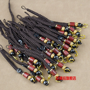 Chinese Style Blackwood and Cloud Rope Keychain Accessory