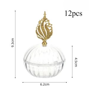 Hộp Đựng Kẹo Nhựa Trong Suốt Hình Vòm Vàng Dùng Làm Quà Cưới Hộp Trang Trí Sự Kiện Cho Nhiều Dịp Khác Nhau