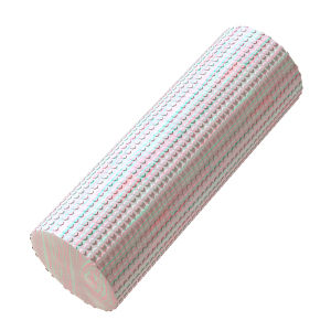 Soft Solid Textured Foam Roller for Muscle Relaxation and Slimming