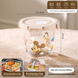 Mr.Snail | Hộp Bento Chống Nóng Bằng Kính Borosilicate Có Khuôn