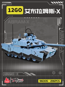 Bộ lắp ráp mô hìnhxe tăng thế hệ 4: Black Panther KF15 Abrams X – Đồ chơi quân sự cho bé trai