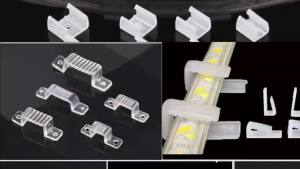 Dây Đèn LED Dây Kết Nối Cáp Tổ Chức Kẹp Cho W5-20mm Neon LED Băng 110V 220V 24V Dây Quản Lý Giá Đỡ SMD5050 COB Chống Thấm Nước