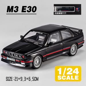 LEO 1:24 BMW M3 E30 Diecast โมเดล รถอัลลอยด์รถยนต์ของเล่นคอลเลกชันของขวัญสําหรับเด็กชายสาว ของเล่นเด็ก
