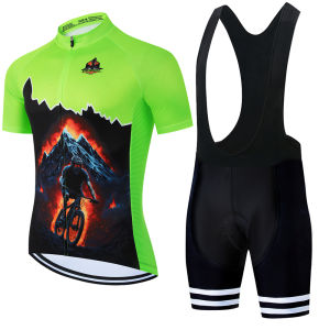 New Pro Team Breathable Summer Cycling Jersey Set Ciclismo Clothing Road Bike Shirts Suit Bicycle Bib Shorts MTB Maillot Culotte
