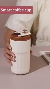 450Ml Smart Thermos Bottle Led Temperature Display Coffee Cup 316 Stainless Steel Vacuum Mug Gift Portable Coffee Mug 316 Temperature Digital Display