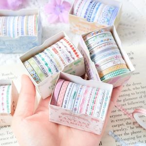 DUKEEN Cute Kawaii Style Basic Edge Frame Scrapbooking Tape Japanese Washi Tape Adhesive Sticker Paper Tape Office School Supplies