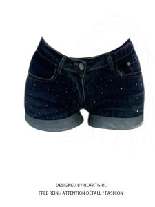 Lightweight Denim Shorts Womens Summer High Waist Slimming Hot Pants Wide Leg Casual Style Cotton Blend Denim Shorts