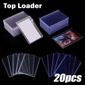 Polocat 20Pcs 35PT Top Loader Card Holder Protector 3x4" Photocard Cards Outer Sleeves For Board Game Basketball Sports Card Slot