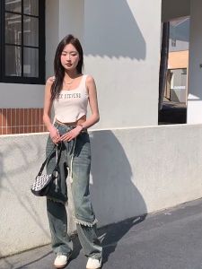 Fashion Wanita: Celana Jeans Panjang & Highwaist Boyfriend Kulot