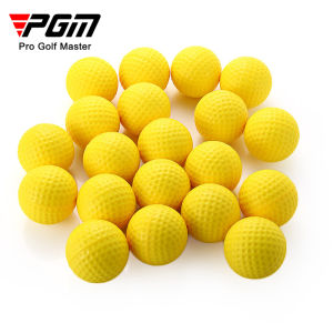 10 Quả Bóng Golf XỐP PU Màu Vàng Miếng Bọt Biển Đàn Hồi Luyện Tập Trong Nhà Ngoài Trời