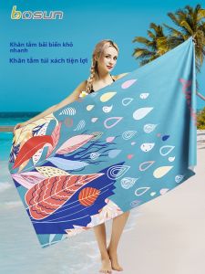Khăn Đi Biển Khô Nhanh Khăn Tắm Khô Nhanh Khô Tập Thể Dục Bơi Lội Nam Nữ Khăn Choàng Vai Dùng Bên Ngoài Khăn Tắm Suối Nước Nóng Mỏng Nhẹ Cỡ Lớn Tiện Mang Theo