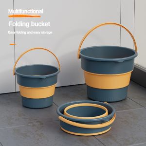 17LSilicone Bucket for Fishing Promotion Folding Bucket Car Wash Outdoor Fishing Supplies Square Bathroom Kitchen Camp Bucket
