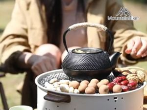 เตาปิ้ง Mountianhiker ปิ้งย่างเกาหลี Korean Chacoal Grill แถมฟรี ถ่านไร้ควัน 6 ก้อน