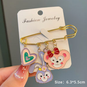 Cute Cartoon Stars Drew Loud Pin for Clothes Small Fixed Chest Button Versatile Accessory for Students and Women