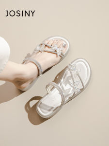 Josiny | Summer Soft Bottom Stylish With Dresses And Rhinestones Women Sandals