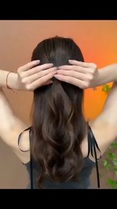 Jepit Rambut Pita Rumbai Klip Otomatis JUMBO Fashion Black Ribbon Bow Tie Hair Clip HCO020B