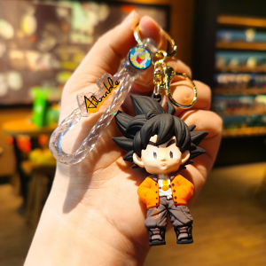 Animation Dragon Ball Keychain Super Saiyan the Monkey King Bulma Vegeta Sun Wufan Piccolo car pendant Keychain childrens gift