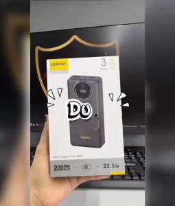 Dudao K12 Pro Power Bank 20000mAh | 22.5W Fast Charging | 3C Certified Portable Charger untuk iPhone Samsung Huawei