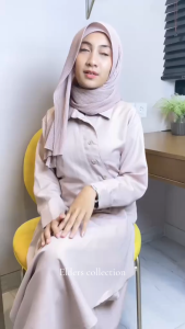 Olivia Flare Asymmetric Long Dress Premium | Maxi Dress Pesta Wanita Korean Style Elegan | Gaun Flowy Polos Modern