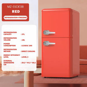 Freezing Refrigerator: Two-Door Mini Refrigerator - Small Fridge, Energy-Saving & Frost-Free Options