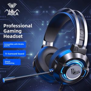 AULA MOJING Wolf Spider S602 | Tai Nghe Gaming Có Dây Âm Thanh Sống Động Mic Đàm Thoại Rõ Ràng