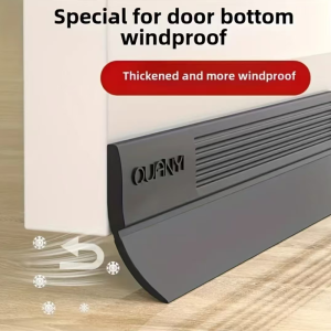 1/2/3/4PC 1m/39.37inch Self-Adhesive Door Bottom SealTotal Protection from Draft Dust Water Insects & Noise. Energy Saving