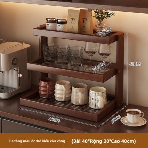 CHUJUN | Kệ Trưng Bày Bộ Trà Đa Tầng Phong Cách Hiện Đại Trung Quốc