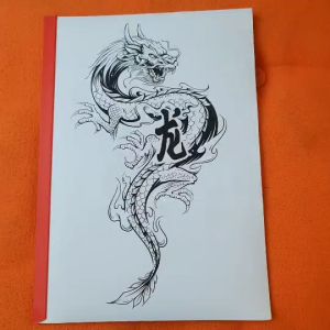 เช่นนัน แบบลายสัก ลายมังกร เทดทูรอยสัก 1 ชุด 40 แผ่น ไม่ใช่สติ๊กเกอร์