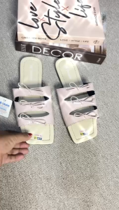 Sandal Tali Slop Wanita Terbaru Sendal Selop Cewek Flat Teplek Simple