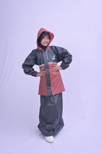 Jas Hujan Anak Setelan Rok Combinasi Unixo